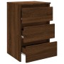 Mesita de noche madera contrachapada roble marrón 40x35x62,5 cm de vidaXL, Mesitas de noche - Ref: Foro24-815175, Precio: 65,...