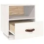 Mesita de noche madera maciza de pino blanca 40x34x45 cm de vidaXL, Mesitas de noche - Ref: Foro24-818297, Precio: 56,35 €, D...