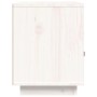 Mesita de noche madera maciza de pino blanca 40x34x45 cm de vidaXL, Mesitas de noche - Ref: Foro24-818297, Precio: 57,09 €, D...