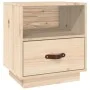 Mesita de noche madera maciza de pino 40x34x45 cm de vidaXL, Mesitas de noche - Ref: Foro24-818295, Precio: 47,93 €, Descuent...