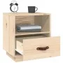 Mesita de noche madera maciza de pino 40x34x45 cm de vidaXL, Mesitas de noche - Ref: Foro24-818295, Precio: 47,93 €, Descuent...