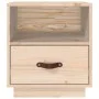 Mesita de noche madera maciza de pino 40x34x45 cm de vidaXL, Mesitas de noche - Ref: Foro24-818295, Precio: 47,93 €, Descuent...