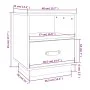 Mesita de noche madera maciza de pino 40x34x45 cm de vidaXL, Mesitas de noche - Ref: Foro24-818295, Precio: 47,93 €, Descuent...
