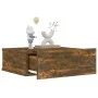 Schwebender Nachttisch aus geräuchertem Eichenholz, 40 x 30 x 15 cm von vidaXL, Nachttische - Ref: Foro24-815282, Preis: 22,0...