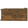 Floating smoked oak wood nightstand 40x30x15 cm by vidaXL, Nightstands - Ref: Foro24-815282, Price: 22,05 €, Discount: %