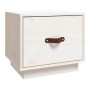 Mesita de noche madera maciza de pino blanco 40x34x35 cm de vidaXL, Mesitas de noche - Ref: Foro24-818287, Precio: 38,08 €, D...