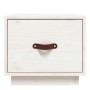 Mesita de noche madera maciza de pino blanco 40x34x35 cm de vidaXL, Mesitas de noche - Ref: Foro24-818287, Precio: 38,08 €, D...