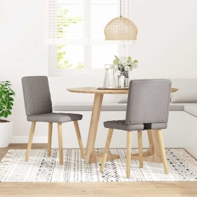 Sillas de comedor 2 unidades tela gris taupé en Sillas de comedor | Comprar online en Foru.es