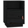Mesitas de noche 2 uds madera maciza de pino negro 40x34x55 cm de vidaXL, Mesitas de noche - Ref: Foro24-818324, Precio: 79,2...