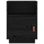 Mesitas de noche 2 uds madera maciza de pino negro 40x34x55 cm de vidaXL, Mesitas de noche - Ref: Foro24-818324, Precio: 79,2...