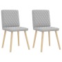 Sillas de comedor 2 uds tela gris nube en Sillas de comedor | Comprar online en Foru.es