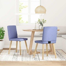 Sillas de comedor 2 uds tela azul jeans en Sillas de comedor | Comprar online en Foru.es
