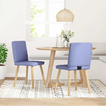 Sillas de comedor 2 uds tela azul jeans en Sillas de comedor | Comprar online en Foru.es