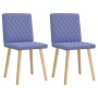 Sillas de comedor 2 uds tela azul jeans en Sillas de comedor | Comprar online en Foru.es