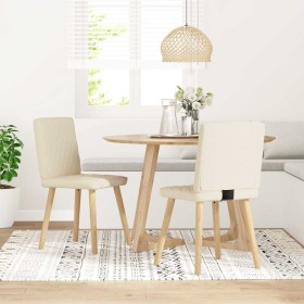 Sillas de comedor 2 unidades lino en Sillas de comedor | Comprar online en Foru.es