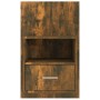 Mesita de noche de pared roble ahumado de vidaXL, Mesitas de noche - Ref: Foro24-816964, Precio: 33,77 €, Descuento: %
