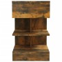 Mesita de noche madera contrachapada roble ahumado 40x35x65 cm de vidaXL, Mesitas de noche - Ref: Foro24-816041, Precio: 48,0...