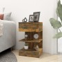 Mesita de noche madera contrachapada roble ahumado 40x35x65 cm de vidaXL, Mesitas de noche - Ref: Foro24-816041, Precio: 48,0...