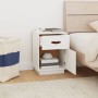 Mesita de noche madera maciza de pino blanco 40x34x55 cm de vidaXL, Mesitas de noche - Ref: Foro24-818307, Precio: 53,62 €, D...