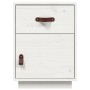 Mesita de noche madera maciza de pino blanco 40x34x55 cm de vidaXL, Mesitas de noche - Ref: Foro24-818307, Precio: 53,62 €, D...