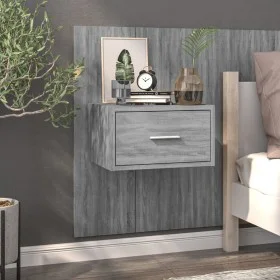 Sonoma Grey Wall Nachttisch von vidaXL, Nachttische - Ref: Foro24-816954, Preis: 39,14 €, Rabatt: %