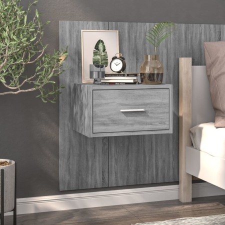 Mesita de noche de pared gris Sonoma de vidaXL, Mesitas de noche - Ref: Foro24-816954, Precio: 39,63 €, Descuento: %