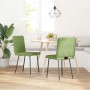 Sillas de comedor 2 unidades terciopelo verde claro en Sillas de comedor | Comprar online en Foru.es