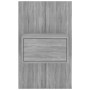 Mesita de noche de pared gris Sonoma de vidaXL, Mesitas de noche - Ref: Foro24-816954, Precio: 39,63 €, Descuento: %