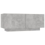 Mesita de noche madera de ingeniería gris hormigón 100x35x40 cm de vidaXL, Mesitas de noche - Ref: Foro24-3082769, Precio: 54...