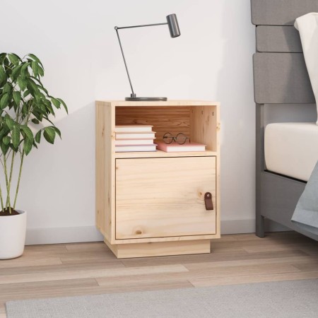 Mesita de noche madera maciza de pino 40x34x55 cm de vidaXL, Mesitas de noche - Ref: Foro24-818315, Precio: 64,57 €, Descuent...