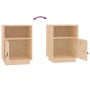 Mesita de noche madera maciza de pino 40x34x55 cm de vidaXL, Mesitas de noche - Ref: Foro24-818315, Precio: 64,57 €, Descuent...