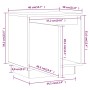 Mesitas de noche 2 uds madera maciza de pino gris 40x30x40 cm de vidaXL, Mesitas de noche - Ref: Foro24-813310, Precio: 55,28...