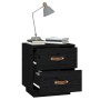 Mesitas de noche 2 uds madera maciza de pino negro 40x34x45 cm de vidaXL, Mesitas de noche - Ref: Foro24-818334, Precio: 82,0...