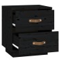 Mesitas de noche 2 uds madera maciza de pino negro 40x34x45 cm de vidaXL, Mesitas de noche - Ref: Foro24-818334, Precio: 82,0...
