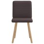 Sillas de comedor 2 unidades tela marrón oscuro en Sillas de comedor | Comprar online en Foru.es
