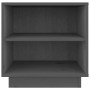 Mesitas de noche 2 uds madera maciza de pino gris 40x34x40 cm de vidaXL, Mesitas de noche - Ref: Foro24-813330, Precio: 43,74...