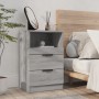 Mesita de noche madera contrachapada gris Sonoma de vidaXL, Mesitas de noche - Ref: Foro24-817041, Precio: 70,59 €, Descuento: %
