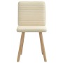 Sillas de comedor 2 unidades tela color crema en Sillas de comedor | Comprar online en Foru.es