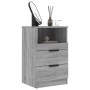 Mesita de noche madera contrachapada gris Sonoma de vidaXL, Mesitas de noche - Ref: Foro24-817041, Precio: 70,59 €, Descuento: %