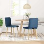 Sillas de comedor 2 unidades tela azul en Sillas de comedor | Comprar online en Foru.es