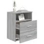 Sonoma gray bedside table 50x32x60 cm by vidaXL, Nightstands - Ref: Foro24-815860, Price: 64,87 €, Discount: %