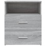Mesita de noche gris sonoma 50x32x60 cm de vidaXL, Mesitas de noche - Ref: Foro24-815860, Precio: 66,30 €, Descuento: %
