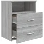 Sonoma gray bedside table 50x32x60 cm by vidaXL, Nightstands - Ref: Foro24-815860, Price: 64,87 €, Discount: %