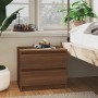 Mesita noche madera contrachapada roble marrón 50x39x43,5 cm de vidaXL, Mesitas de noche - Ref: Foro24-815826, Precio: 50,47 ...