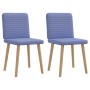 Sillas de comedor 2 uds tela azul jeans en Sillas de comedor | Comprar online en Foru.es