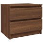 Mesita noche madera contrachapada roble marrón 50x39x43,5 cm de vidaXL, Mesitas de noche - Ref: Foro24-815826, Precio: 50,47 ...