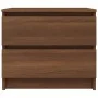 Mesita noche madera contrachapada roble marrón 50x39x43,5 cm de vidaXL, Mesitas de noche - Ref: Foro24-815826, Precio: 49,71 ...