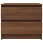 Mesita noche madera contrachapada roble marrón 50x39x43,5 cm de vidaXL, Mesitas de noche - Ref: Foro24-815826, Precio: 50,47 ...