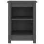 Mesitas de noche 2 uds madera maciza de pino gris 40x35x55 cm de vidaXL, Mesitas de noche - Ref: Foro24-820961, Precio: 96,84...