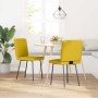 Sillas de comedor 2 unidades terciopelo amarillo en Sillas de comedor | Comprar online en Foru.es